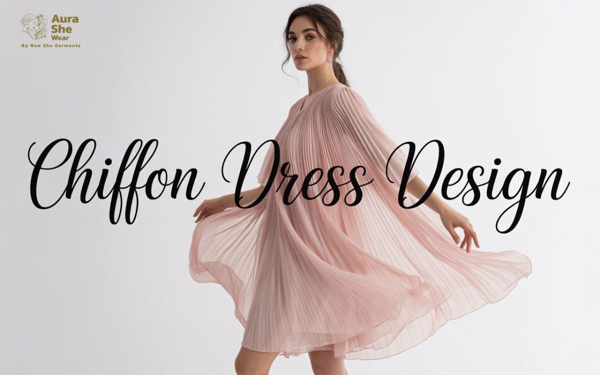 chiffon dress design